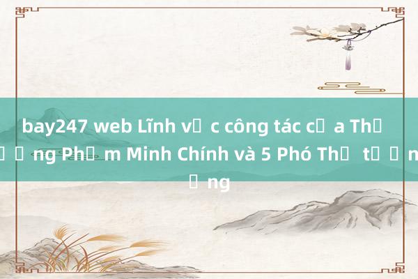 bay247 web Lĩnh vực công tác của Thủ tướng Phạm Minh Chính và 5 Phó Thủ tướng